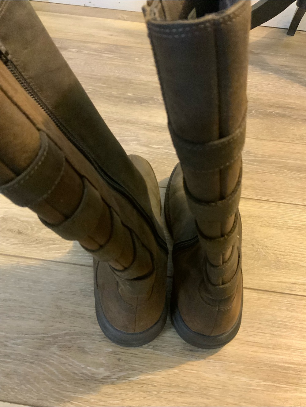 Merrell Brown Mid-Calf Side-Zip Riding-Style Boots - Picture 4 of 4